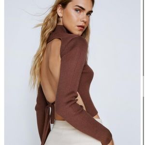 Nasty gal backless long sleeve